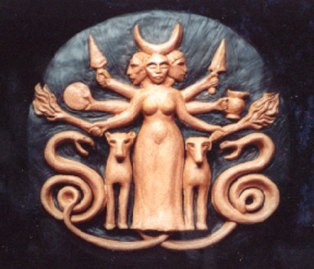 A modern image of Hekate. From: http://www.philhine.org.uk